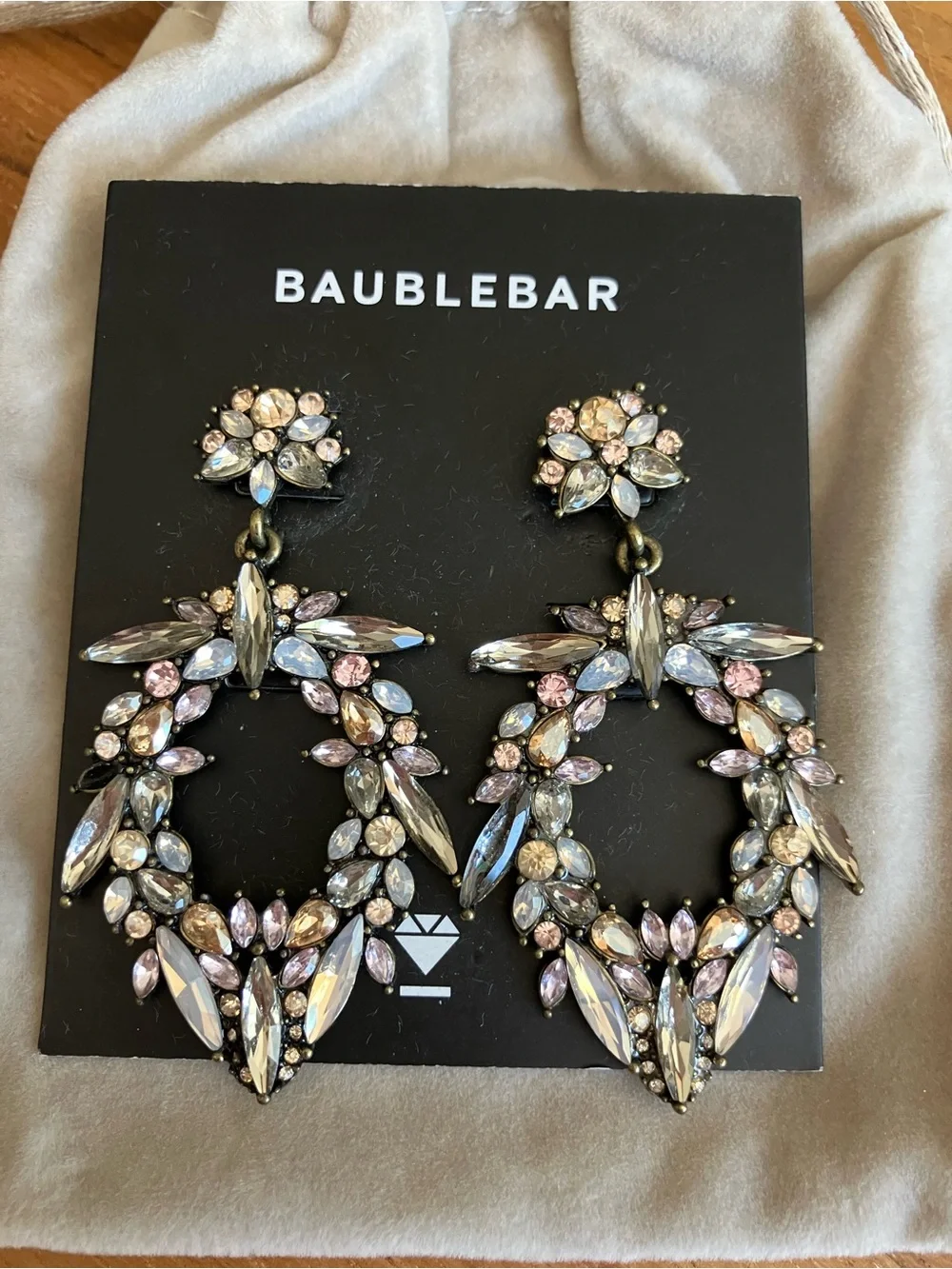 BaubleBar Crystal Statement Earrings